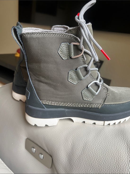 Sorel Other - Sorel Kids Olive Green and White Winter Boots